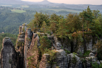Sonnenaufgang – Blaue Stunde in der Sächsischen Schweiz – Bastei - Elbsandsteingebirge