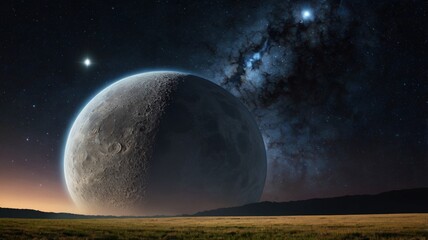 Starry Night Landscape