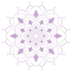 Colored mandala Abstract flower Vector