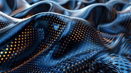 Abstract Waving Particle Technology Background