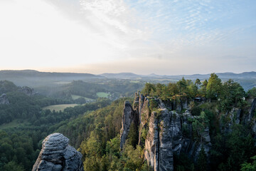 Sonnenaufgang – Blaue Stunde in der Sächsischen Schweiz – Bastei - Elbsandsteingebirge