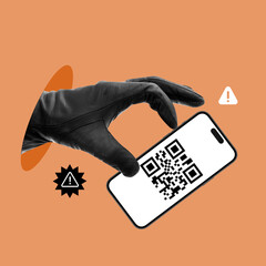 Cybercriminals, Phishing, Theft of Private Personal Data, Hacking, Login, User, theft, qr,...