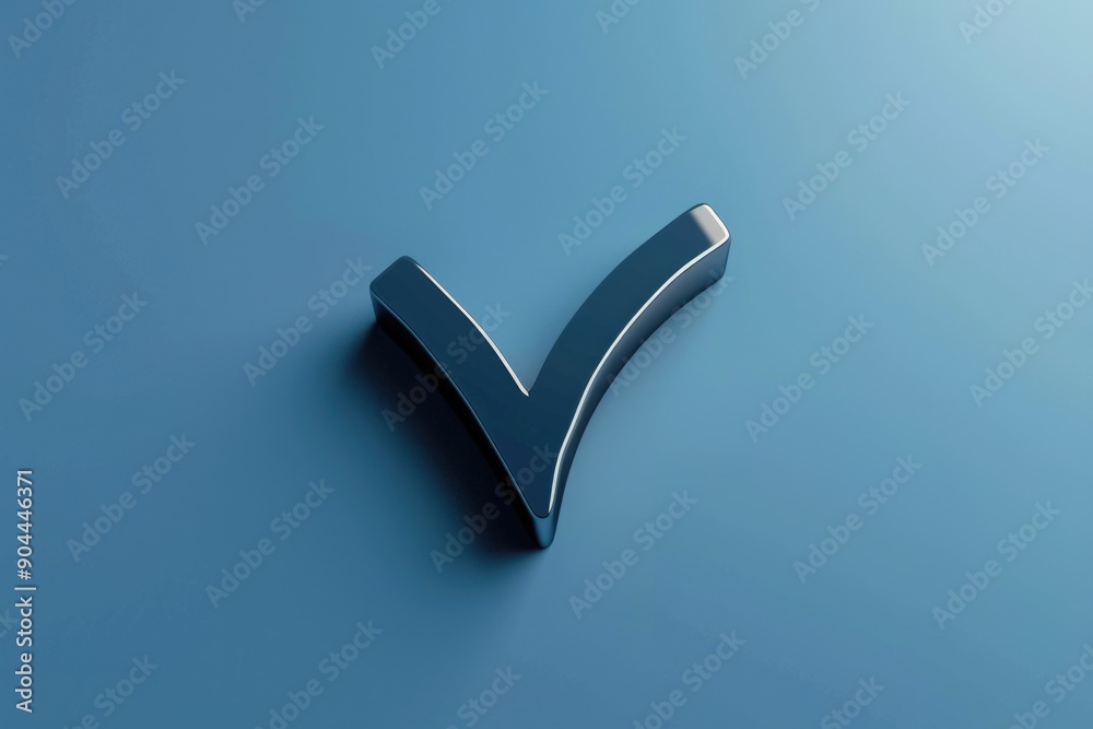 Poster a close-up shot of a metal object placed on a blue surface