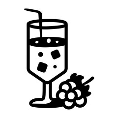 A doodle style icon of floradora