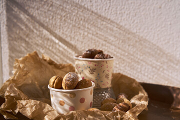 delicious walnut shaped russian nut shortbread sandwich cookies filled with sweet condensed milk or caramel
