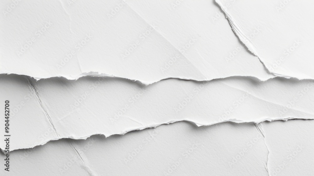 Poster a close-up view of a piece of paper with torn edges