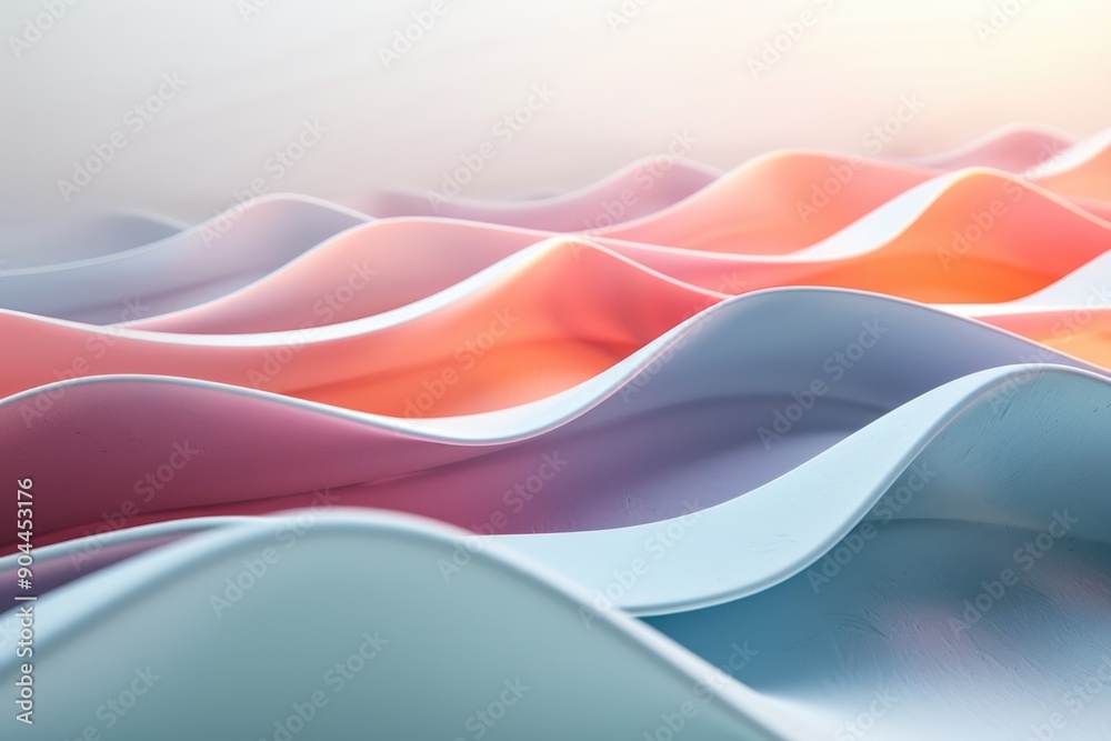 Poster A close-up shot of multiple colorful chairs lined up, great for use in interior design or event planning