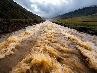 Dangerous flash floods in mountainous regions, terrain challenges