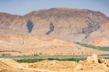 Ruins of Ancient Panjakent,  old settlement in Tajikistan