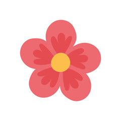 Colored flower icon Spring time Vector
