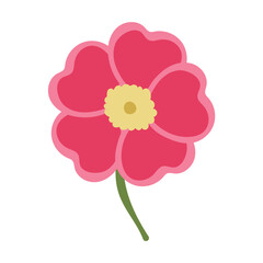 Colored flower icon Spring time Vector
