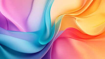 Abstract rainbow gradient with smooth transitions