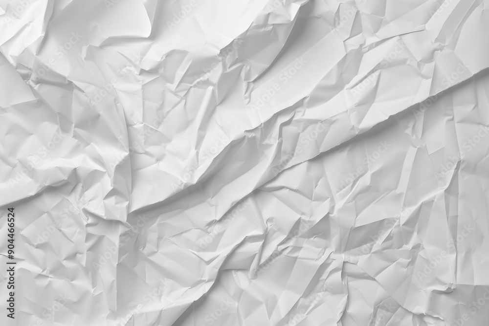 Poster a close-up shot of a blank white sheet of paper, perfect for representing cleanliness, purity or sim