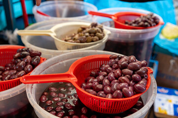 Delicious and fresh olives