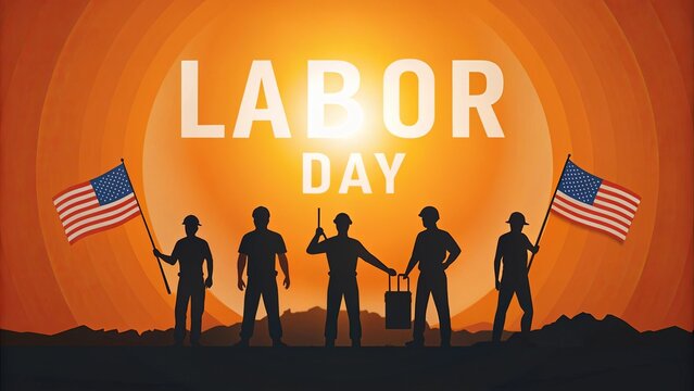 Labor Day Celebration at Sunset Showcasing Workers United in Community Spirit