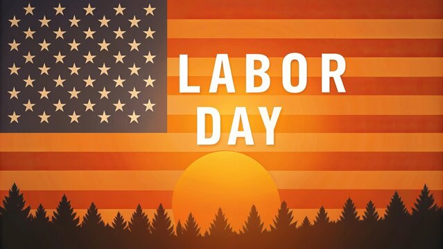 Labor Day Celebration at Sunset Showcasing Workers United in Community Spirit