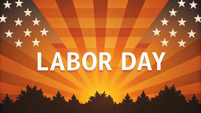 Labor Day Celebration at Sunset Showcasing Workers United in Community Spirit