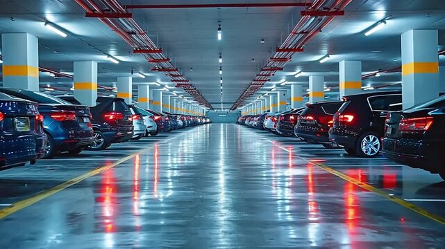 Subterranean garage or contemporary multi-car parking
