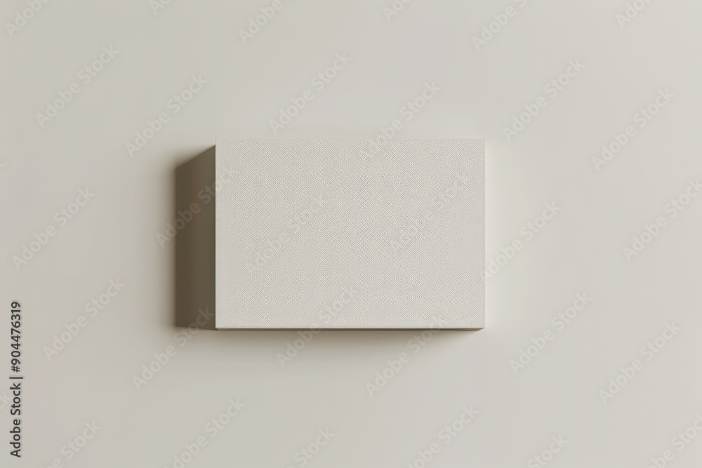Poster a perfectly rectangular white box is placed against a white background with shadow effects, providin