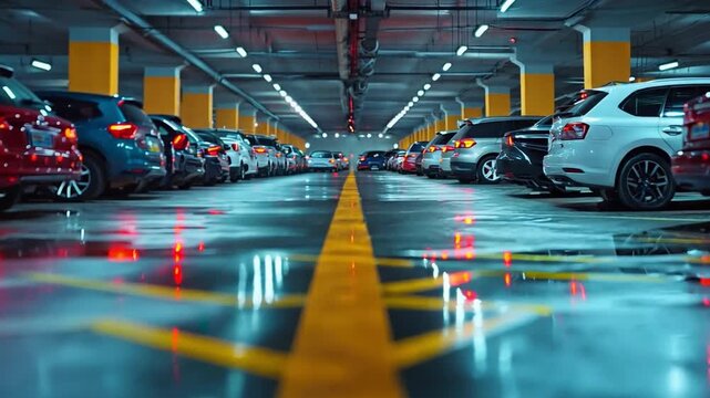 Subterranean garage or contemporary multi-car parking