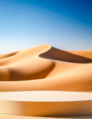 Desert Sand Dunes with Podium