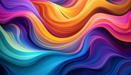 Obraz premium abstract colorful background with waves