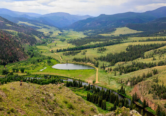 Mountain Valley in the San Juan Mountains near Creede, Co