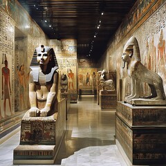 Museum and art. Generative AI