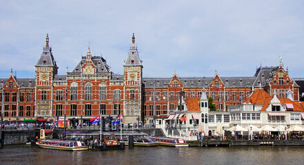 Obraz premium Bahnhof Amsterdam