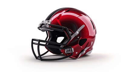 Fototapeta premium American college high school junior football on white.