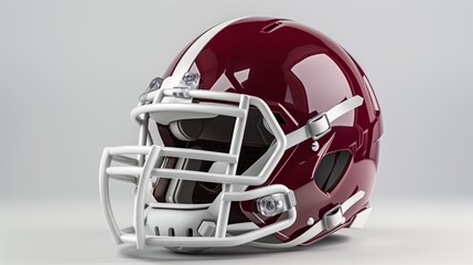 Fototapeta premium American college high school junior football on white.