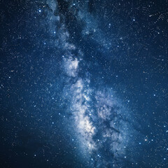 Night sky stars milky way astronomic photo