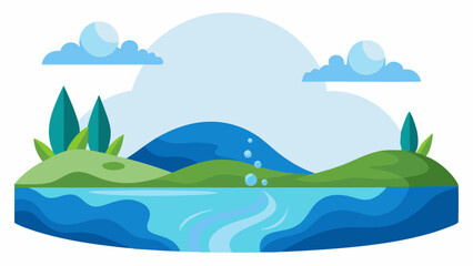 Stunning Water Background Vector Art Elegant Illustrations for Design Projects