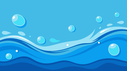 Stunning Water Background Vector Art Elegant Illustrations for Design Projects