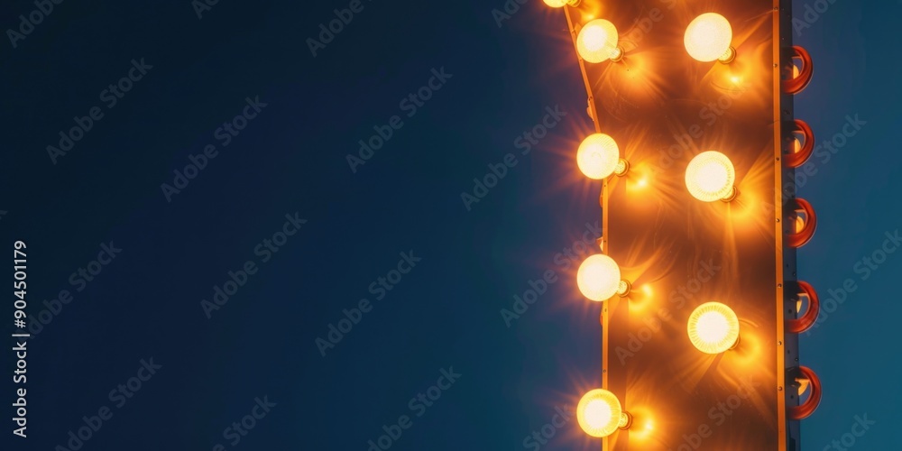 Poster A colorful traffic light with multiple lights on, often used as a visual aid for road safety or as an artistic representation of traffic flow