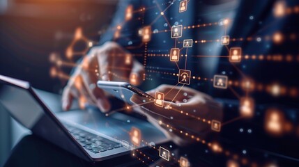 Connecting the World: A Digital Network in Action