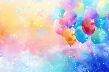 Festive Celebration. Vibrant birthday party decoration concept