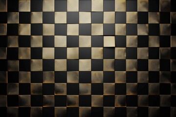 Fototapeta premium Retro Checkered Pattern. Minimalist geometric background concept