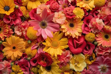 Blossoming Beauty. Vibrant flower background concept