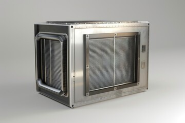 Fototapeta premium Industrial air purifier is purifying the air with its modern technology