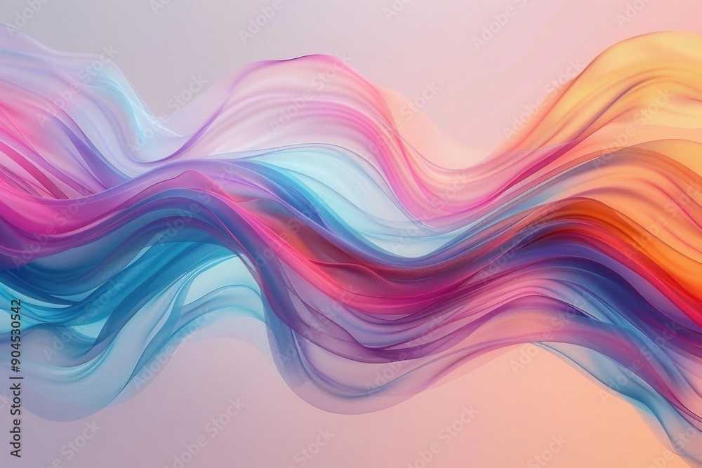 Poster A vibrant and dynamic background featuring wavy patterns and colors