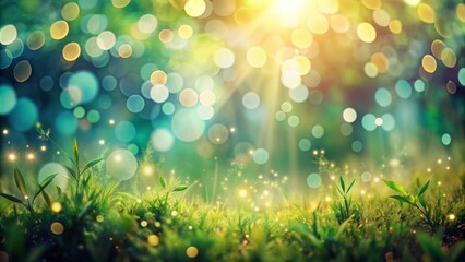 Obraz premium Abstract nature background with soft, out of focus bokeh lights, nature, abstract, background, bokeh, lights, soft, gentle