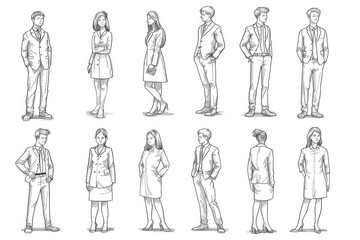 A group of people standing together, unified by shared experience or purpose