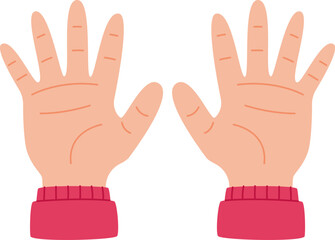 Hand Counting Ten Fingers