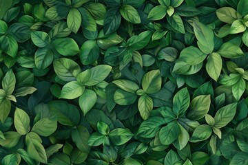 Serene Forest. Nature's Delightful Leaves Harmony
