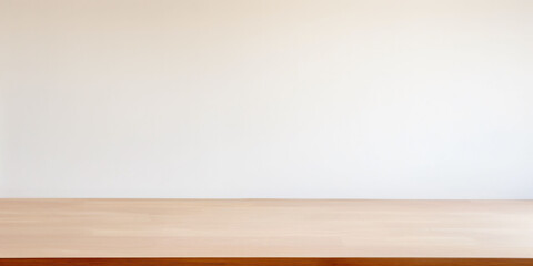 Naklejka premium Empty wooden table background for product presentation