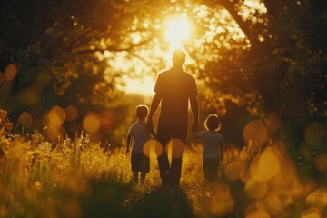A group of people enjoying the outdoors, suitable for family or nature-related content
