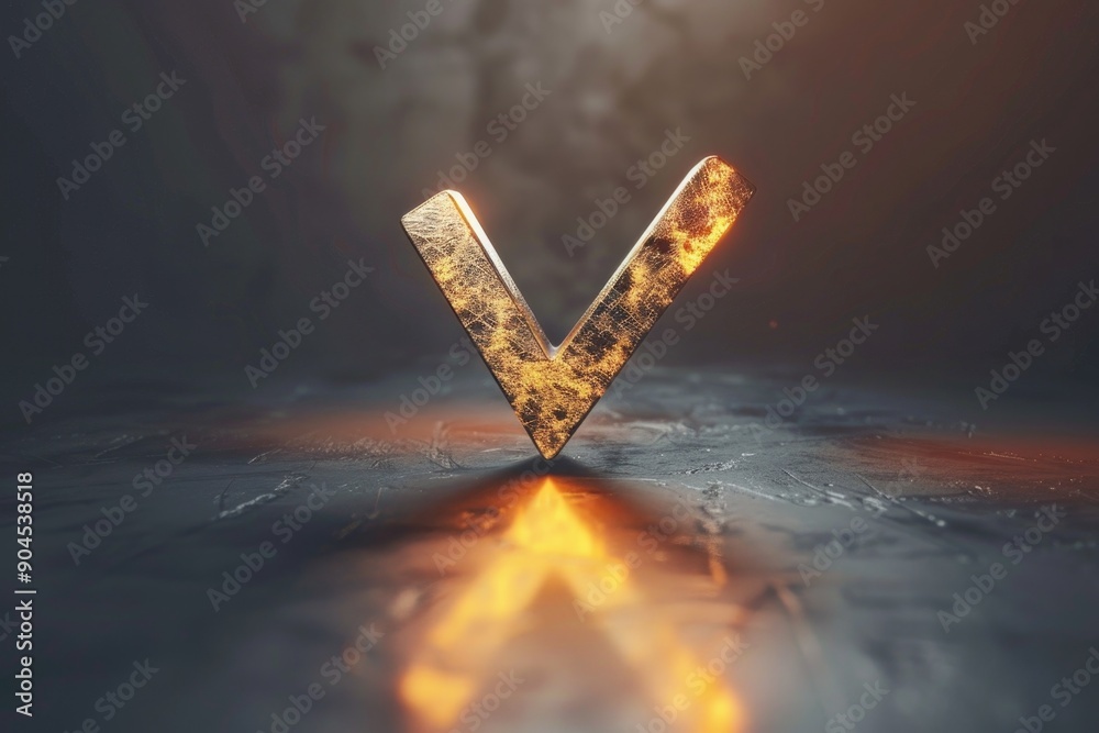 Poster a stylized letter v formed by burning flames, useful for design and art projects