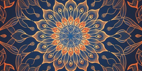 Intricate Mandala Pattern. Abstract spiritual concept