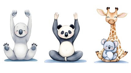 Cute Animals Doing Yoga